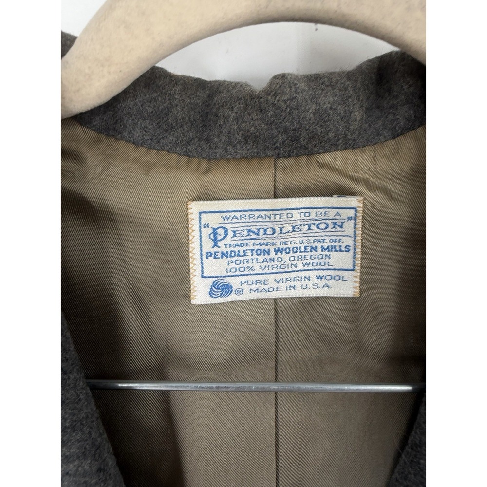 Vintage Pendleton Blazer Women Gray Virgin Wool USA Made Academia Jacket VTG - Picture 4 of 10